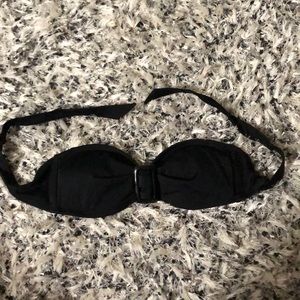 NWOT black bikini top
